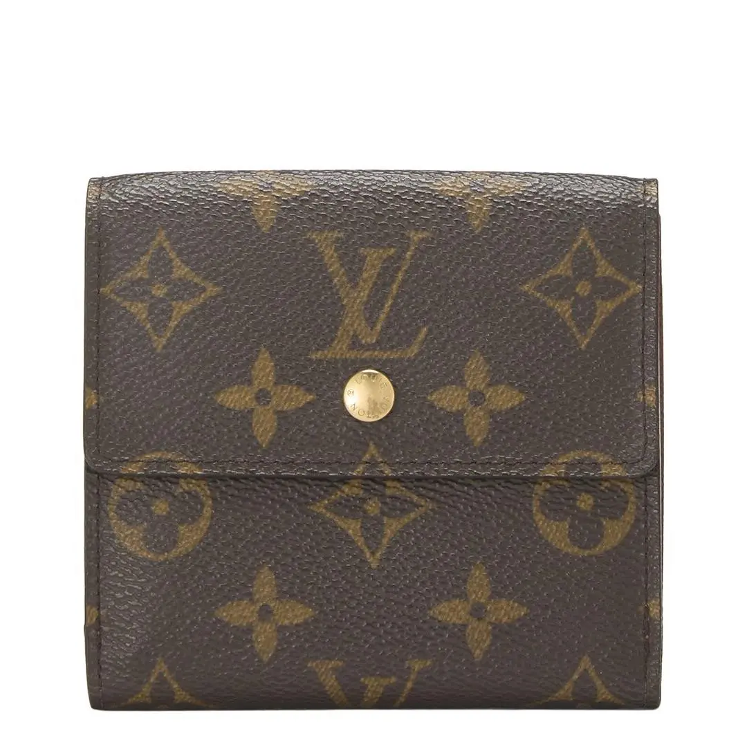 Brown Monogram Coated Canvas Elise Wallet Pre-loved by Louis Vuitton