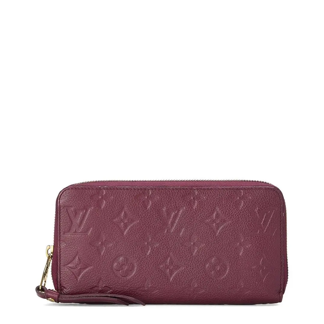 Pink Empreinte Leather Zippy Continental Wallet by Louis Vuitton
