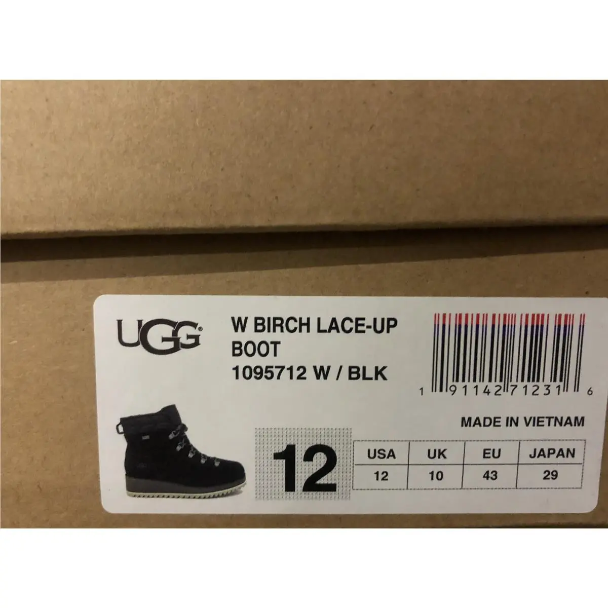 UGG shoes - UGG Birch Lace-Up - Birch - Black (UPC: 191142712316) 6