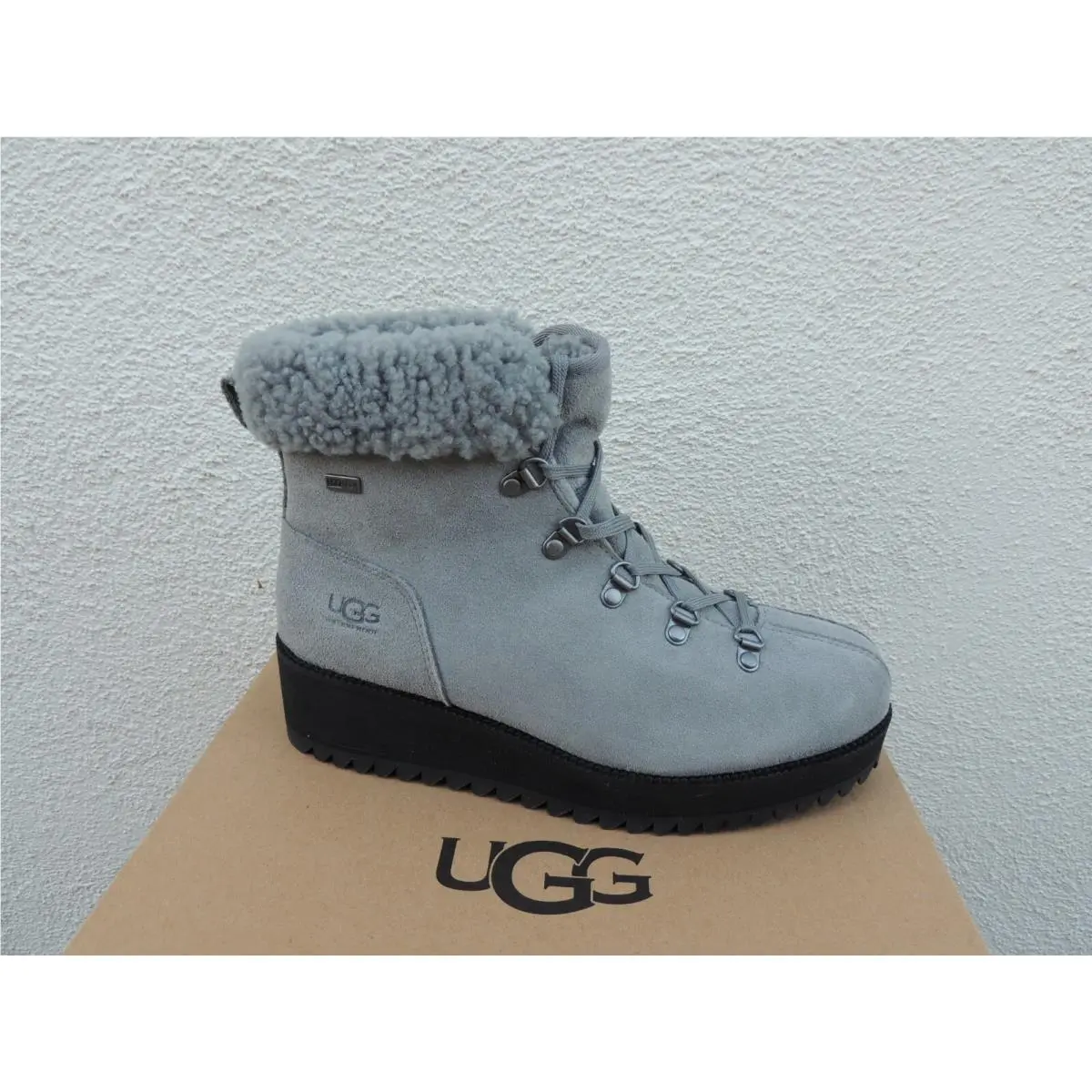 UGG shoes - UGG Birch Lace-up Shearling - Birch Shearling - Geyser (UPC: 192410374540) 0
