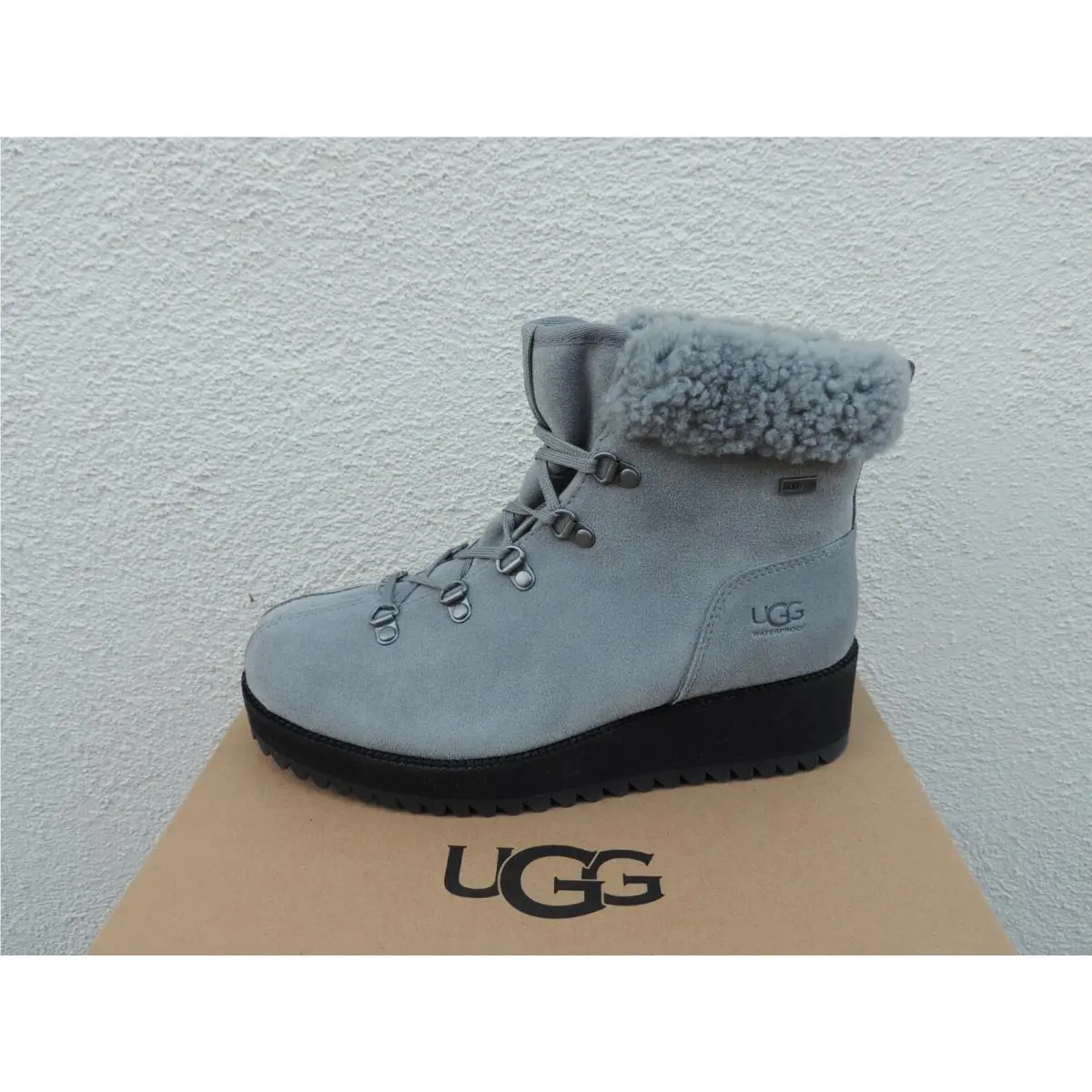 UGG shoes - UGG Birch Lace-up Shearling - Birch Shearling - Geyser (UPC: 192410374540) 1