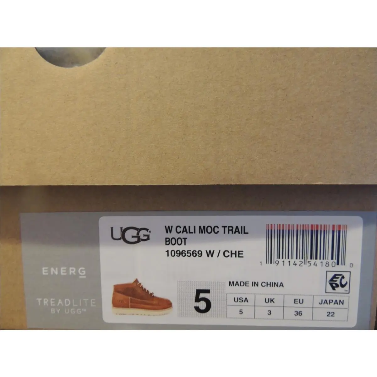 UGG shoes - UGG Cali Moc Trail Boot - Chestnut (UPC: 191142541800) 4