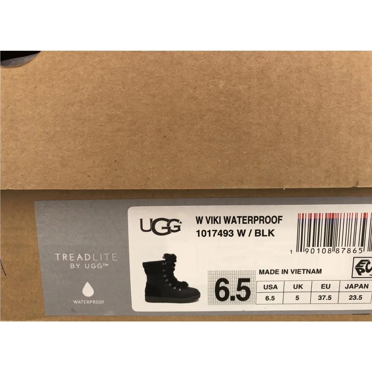 UGG shoes - UGG Viki Waterproof - Viki Waterproof - Black (UPC: 190108878653) 6