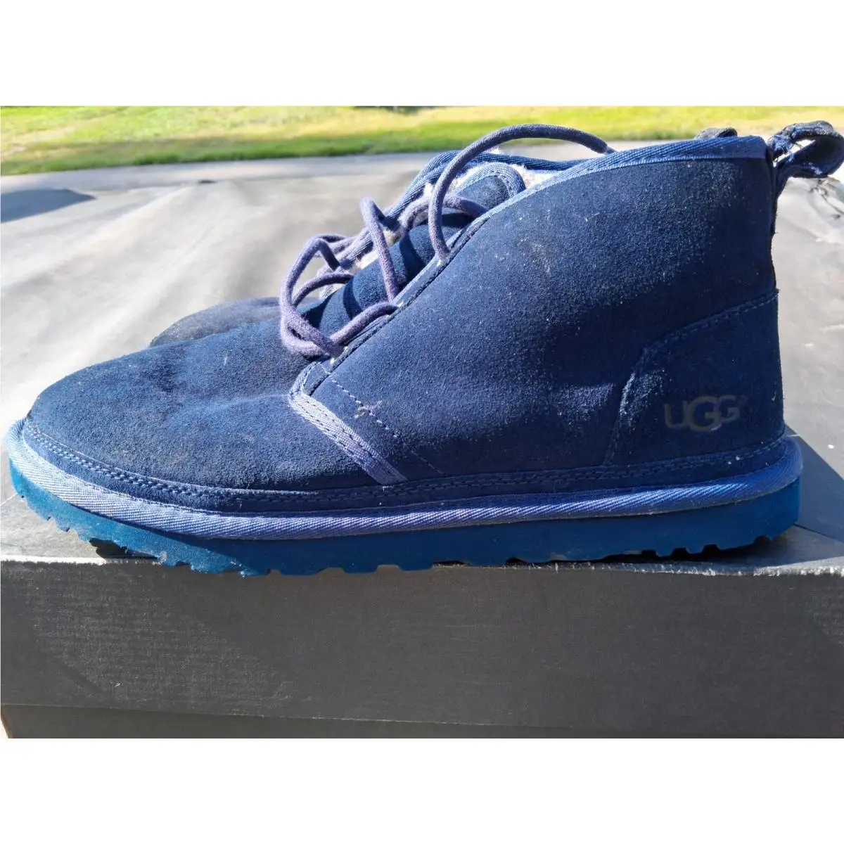 Ugg Neumel Chukka Boots Shoes Navy Blue Size 11 SN 3236
