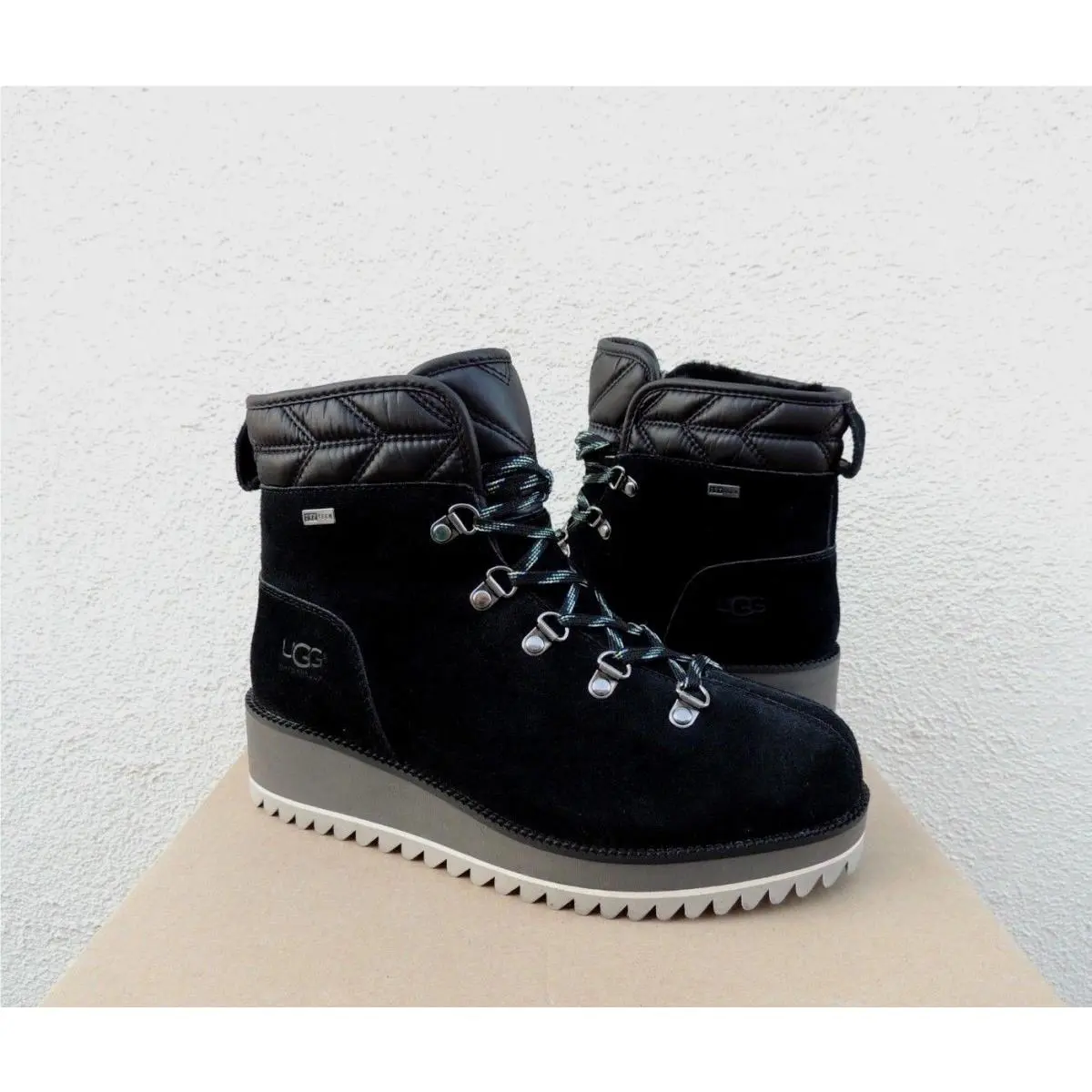 UGG shoes - UGG Birch Lace-Up - Birch - Black (UPC: 191142712415) 3