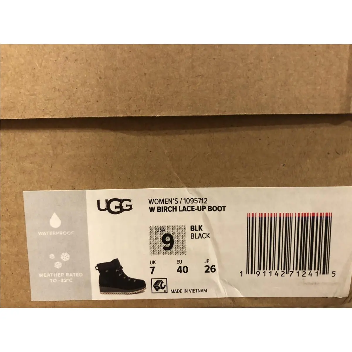 UGG shoes - UGG Birch Lace-Up - Birch - Black (UPC: 191142712415) 6