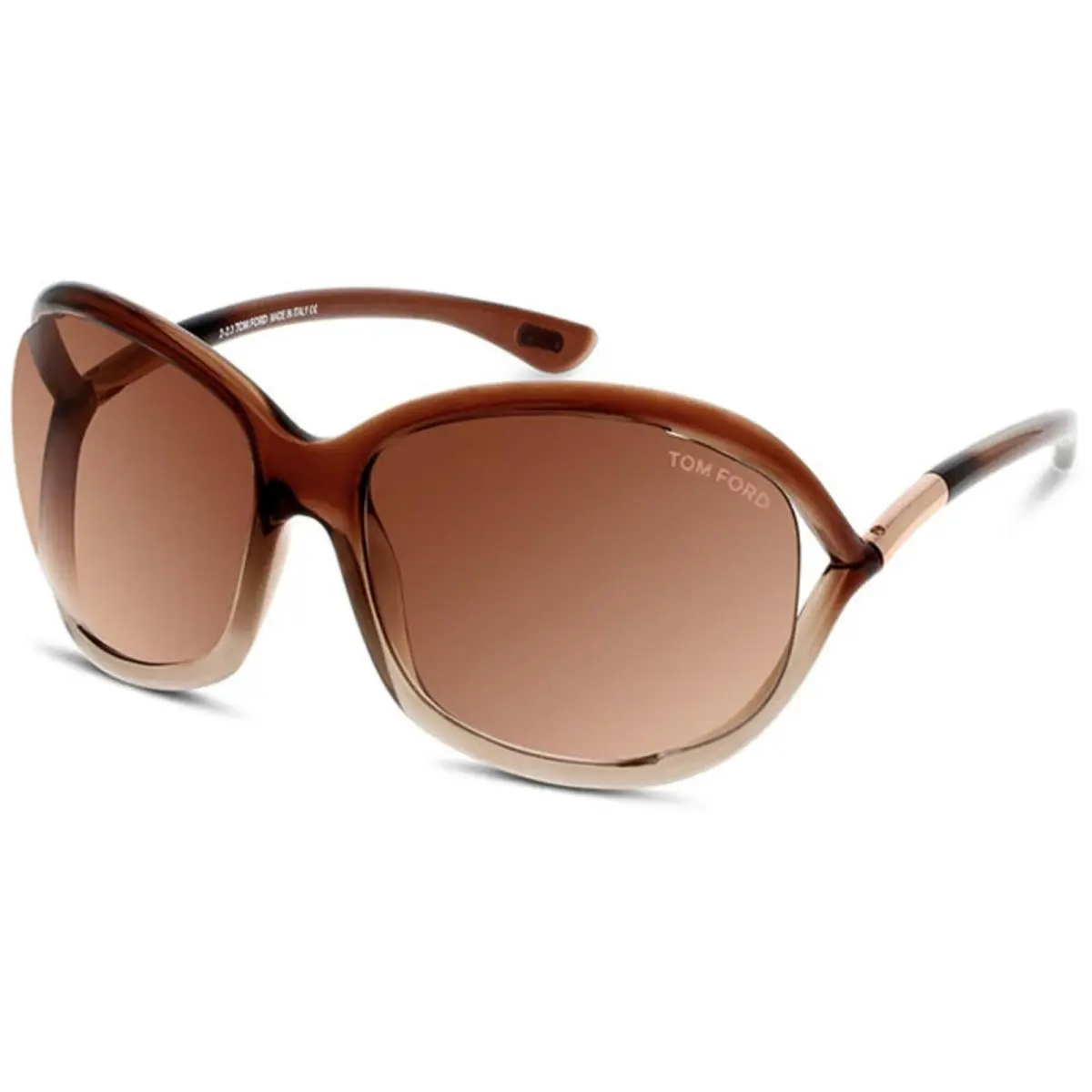 FT0008 Jennifer 38F Bronze Acetate Butterfly Sunglasses 61-16-120 by Tom Ford