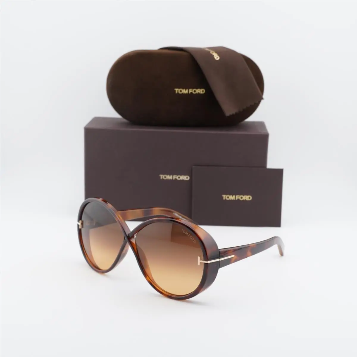 FT1116 53F Blonde Havana/brown Gradient 64-12-135 Sunglasses by Tom Ford