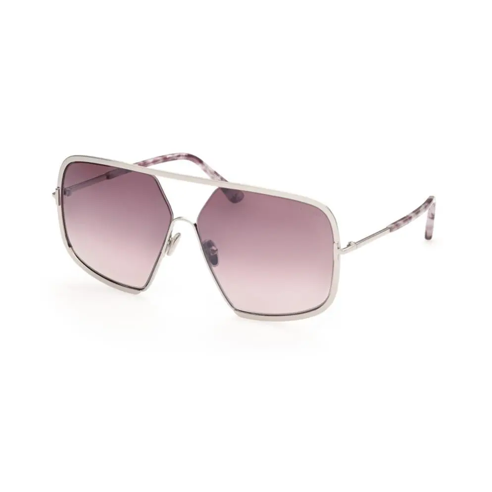TF 0867 Warren-02 Sunglasses 16Z Palladium / Purple Gradient 63 by Tom Ford