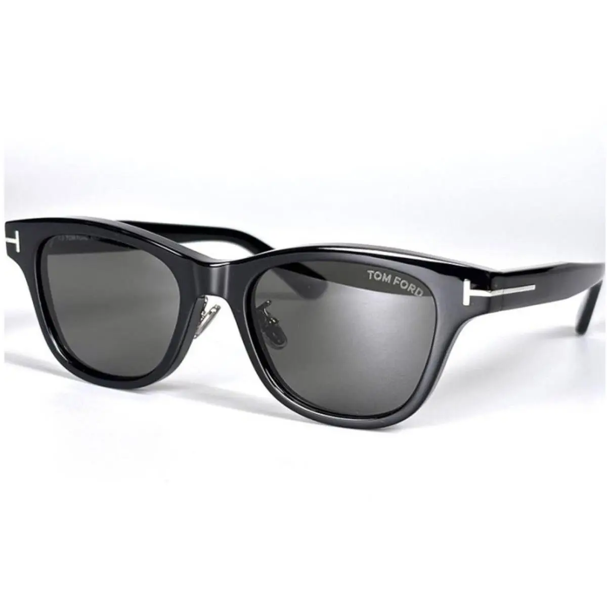 FT1353-D 01A Shiny Black Acetate Square Sunglasses 52-19-145 by Tom Ford