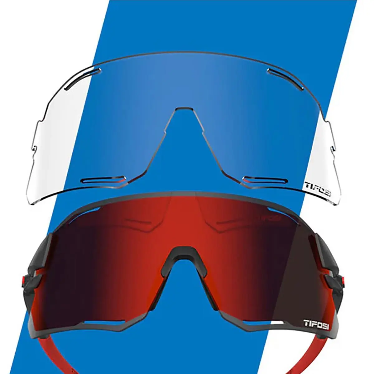 Tifosi sunglasses - Tifosi Optics - Optics - Matte White/Clarion Blue/Clear, Frame: Matte White/Clarion Blue/Clear, Lens: Matte White/Clarion Blue/Clear