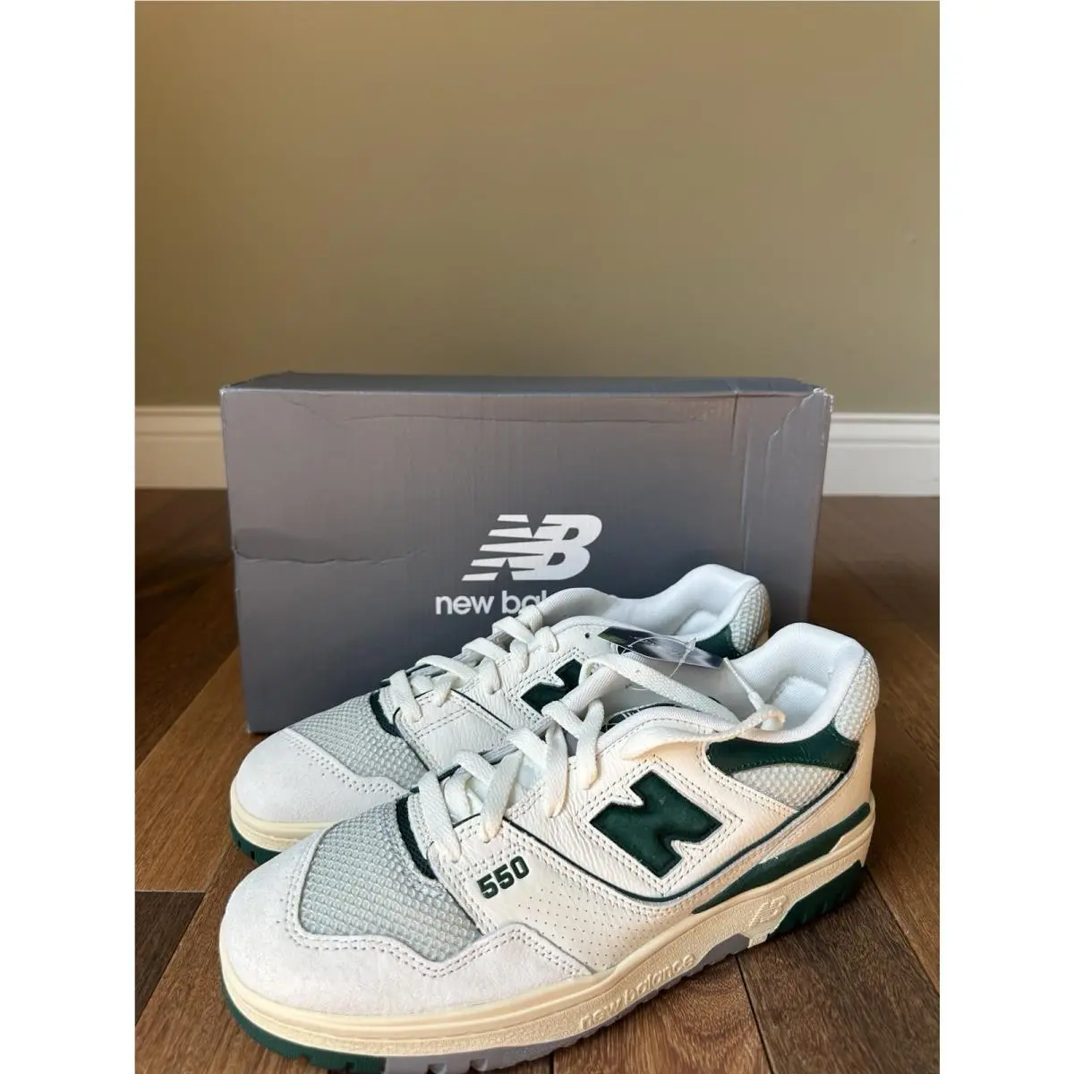 New Balance shoes - New Balance 550 - BB550CPE - Sea Salt/Marsh Green 7