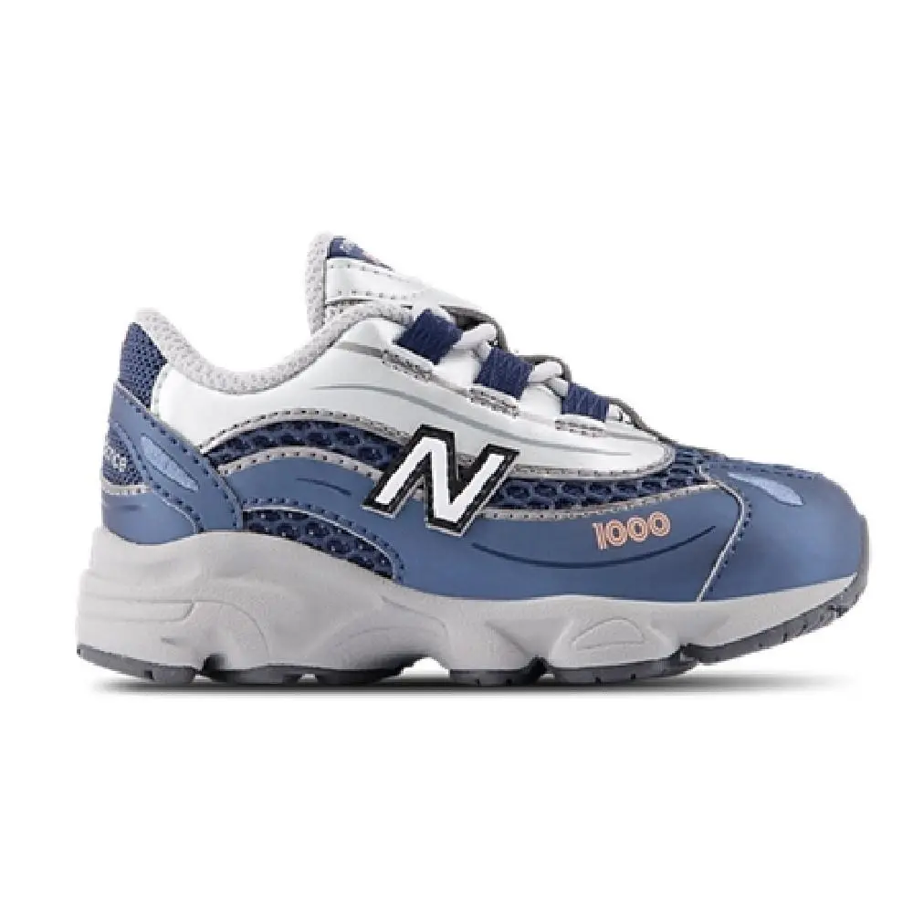 Toddler`s New Balance 1000 Bungee Lace Blue Grey IV1000PK