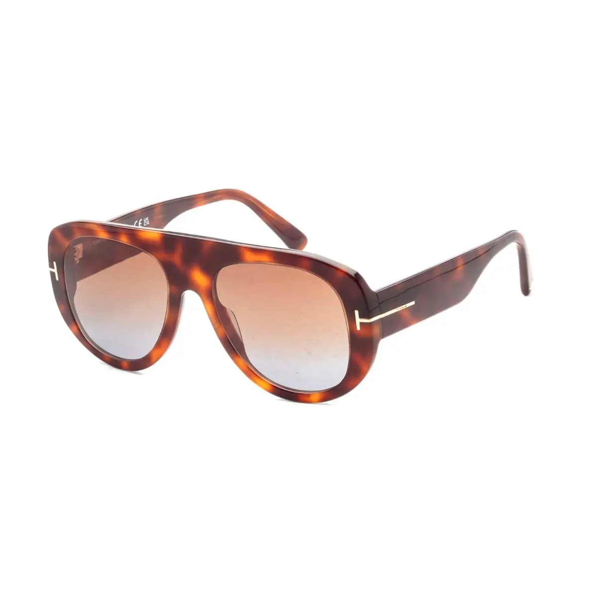 TF1078 Cecil Sunglasses 53E Havana /brown Gradient Lenses 55 by Tom Ford