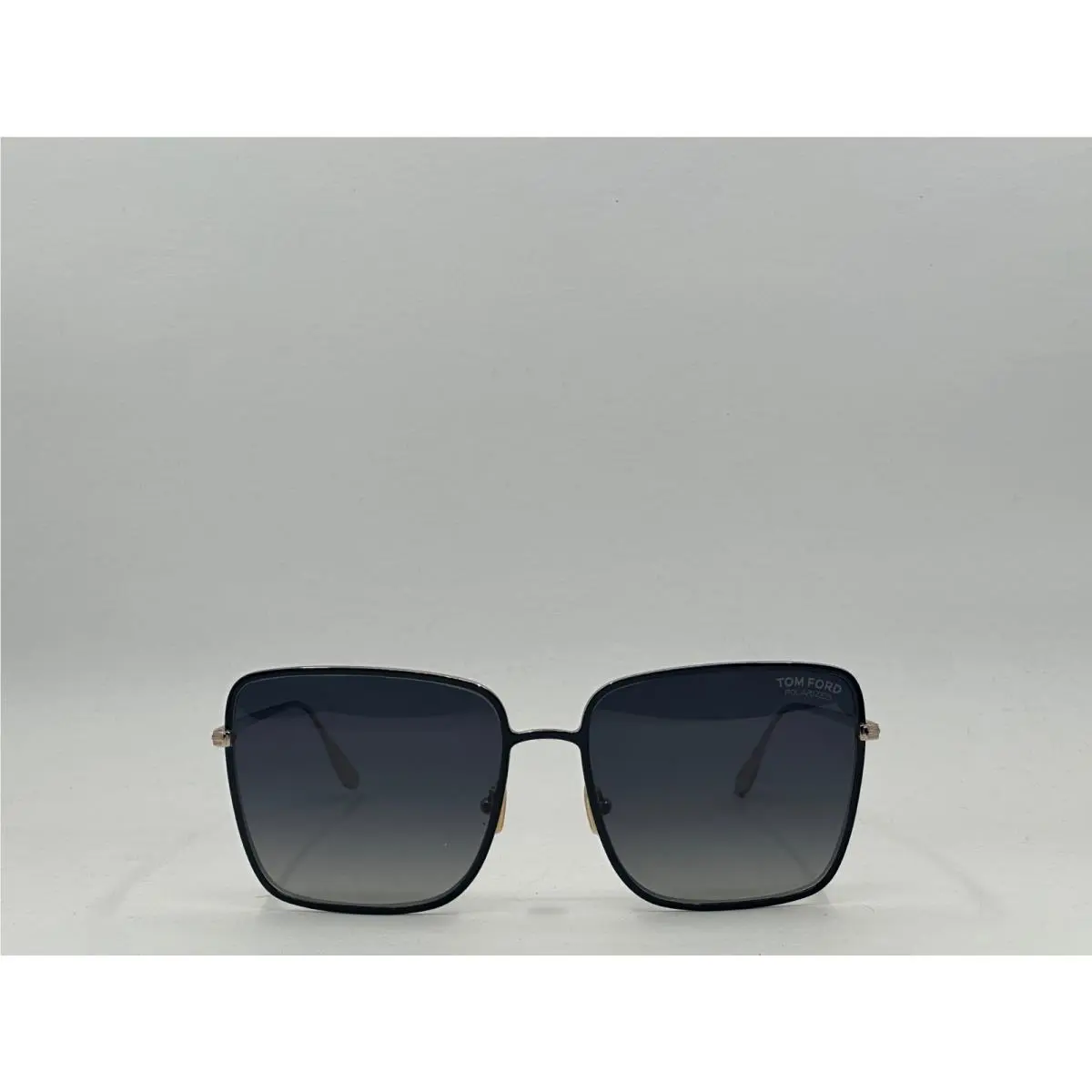 Heather TF739 01D Gold Black Square Polarized Sunglasses 60mm by Tom Ford