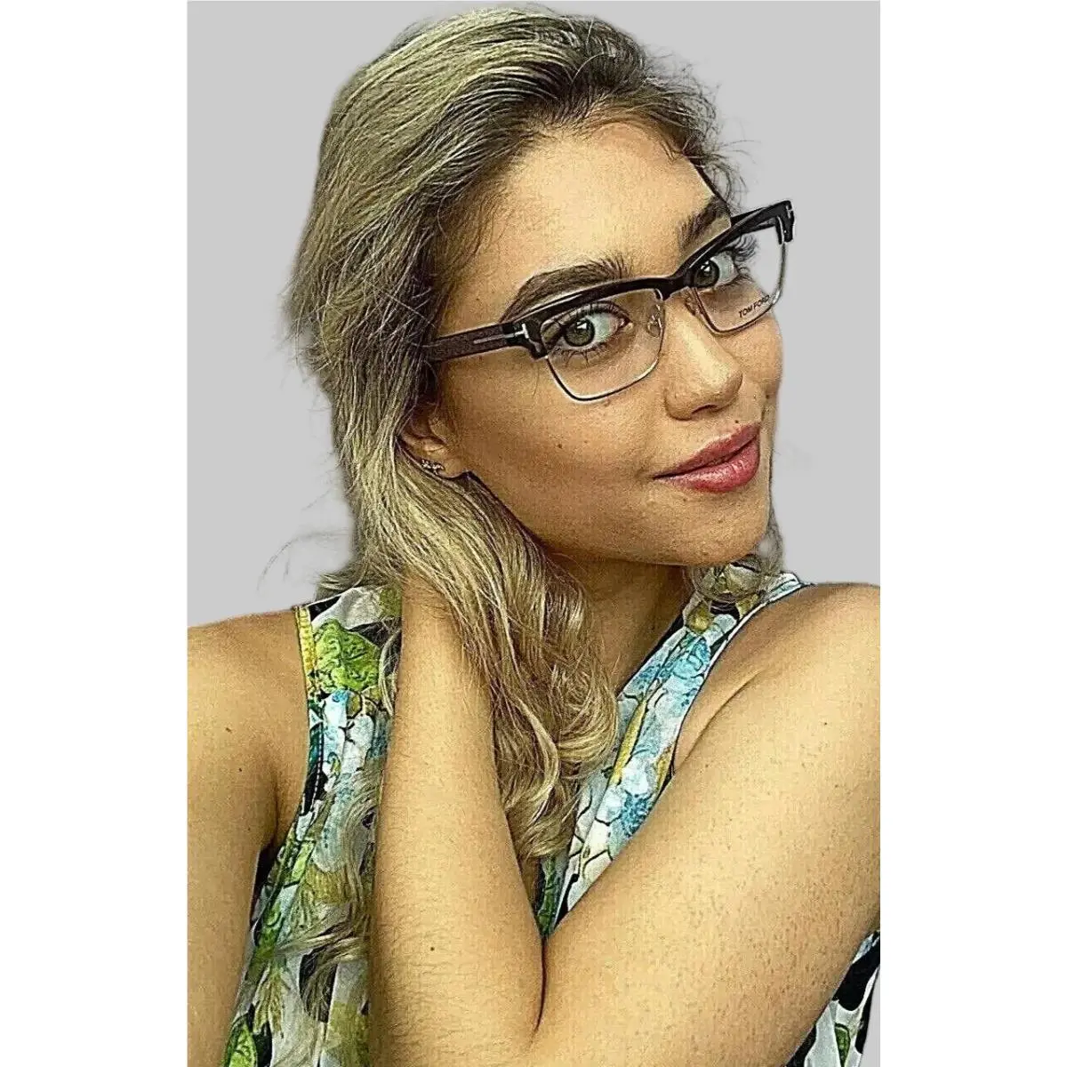 TF 536 48 Cat Eye 53mm Women`s Eyeglasses Frame Italy by Tom Ford