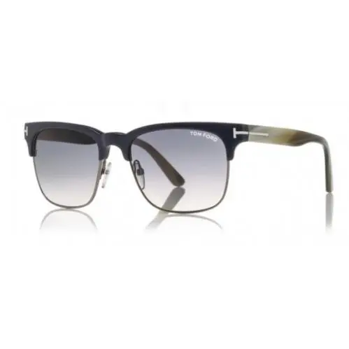 FT TF0386 89W Square Blue/blue Gradient 55 mm Sunglasses by Tom Ford