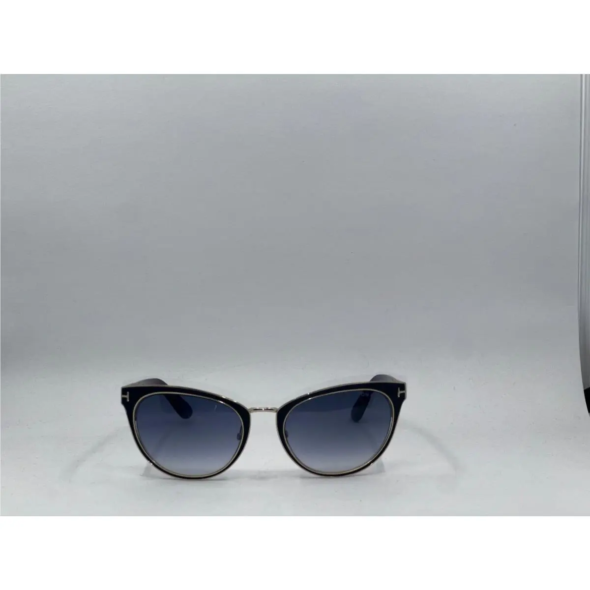 Nina TF373 01B Black Purple Gold Cat Eye Sunglasses 56mm by Tom Ford