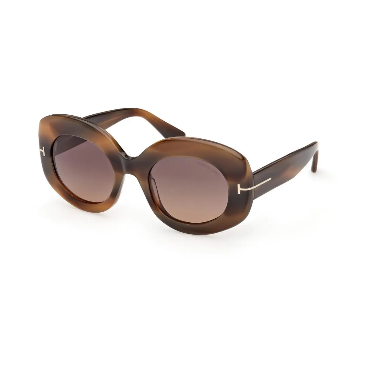 FT1346 Claudette-02 Coloured Havana 55T /brown Gradient 51 by Tom Ford
