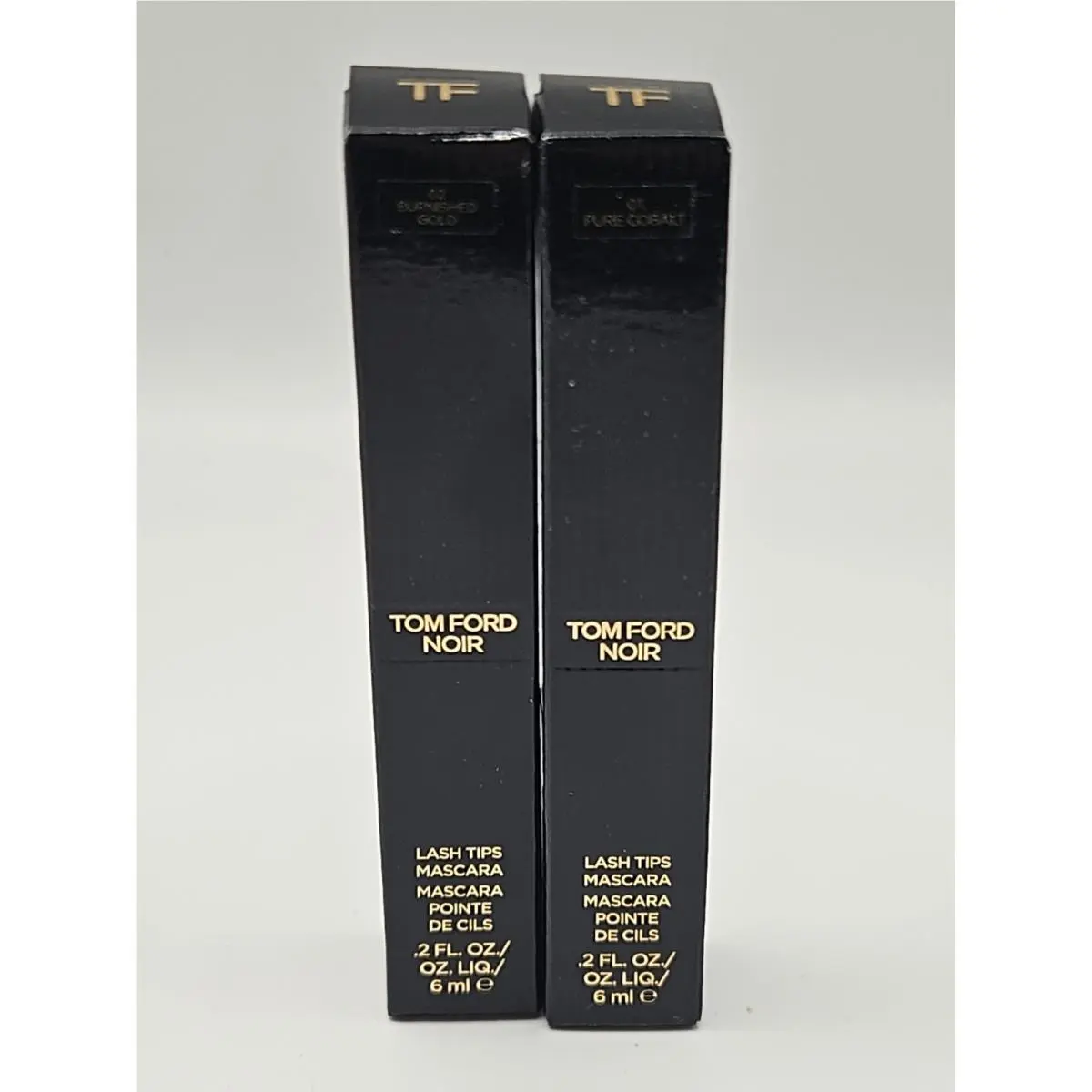 2  Lash Lips Mascara Pure Cobalt Burnished Gold .2oz Rare by Tom Ford