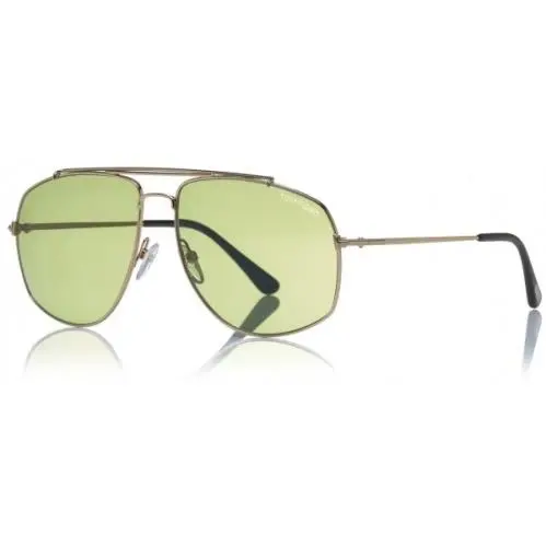 Tom Ford FT TF0496 28N Aviator Gold/green Men`s 59mm Sunglasses