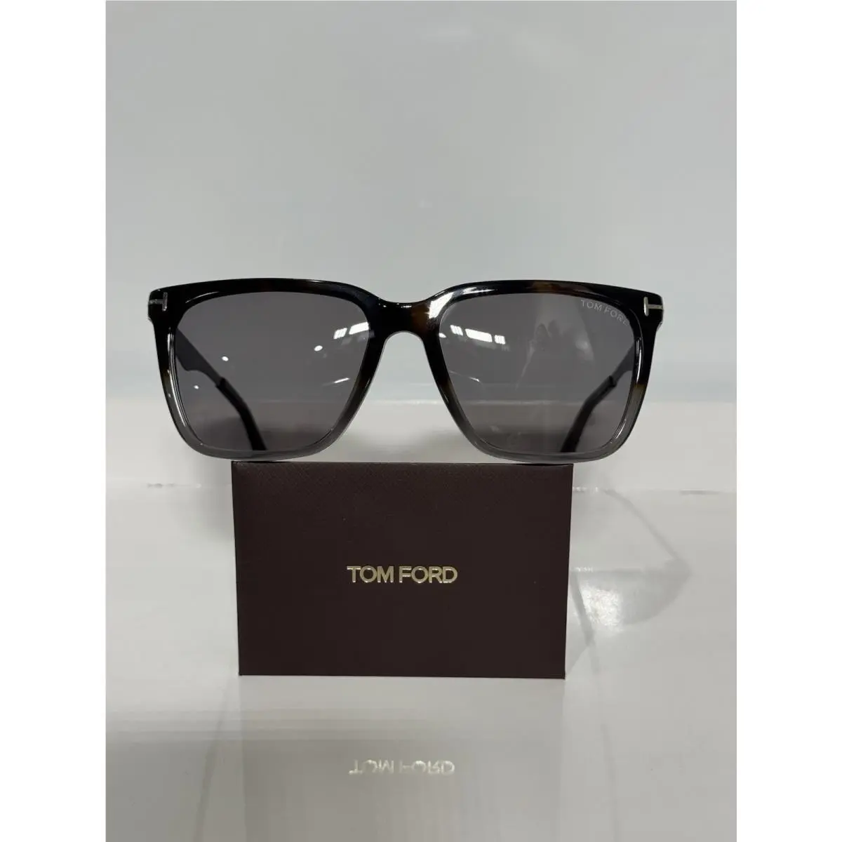 Garrett TF862 56C Smoke Havana Gray Tint Sunglasses 56mm by Tom Ford