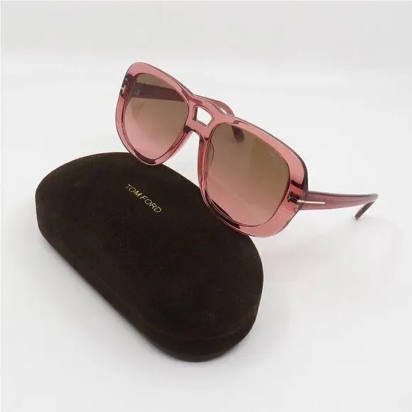 FT1012 72F Transparent Pink/brown Gradient Sunglasses by Tom Ford