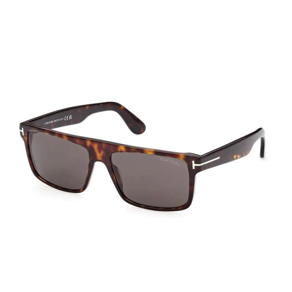 FT0999 52A Dark Havana Smoke Sunglasses 58-16-145 by Tom Ford