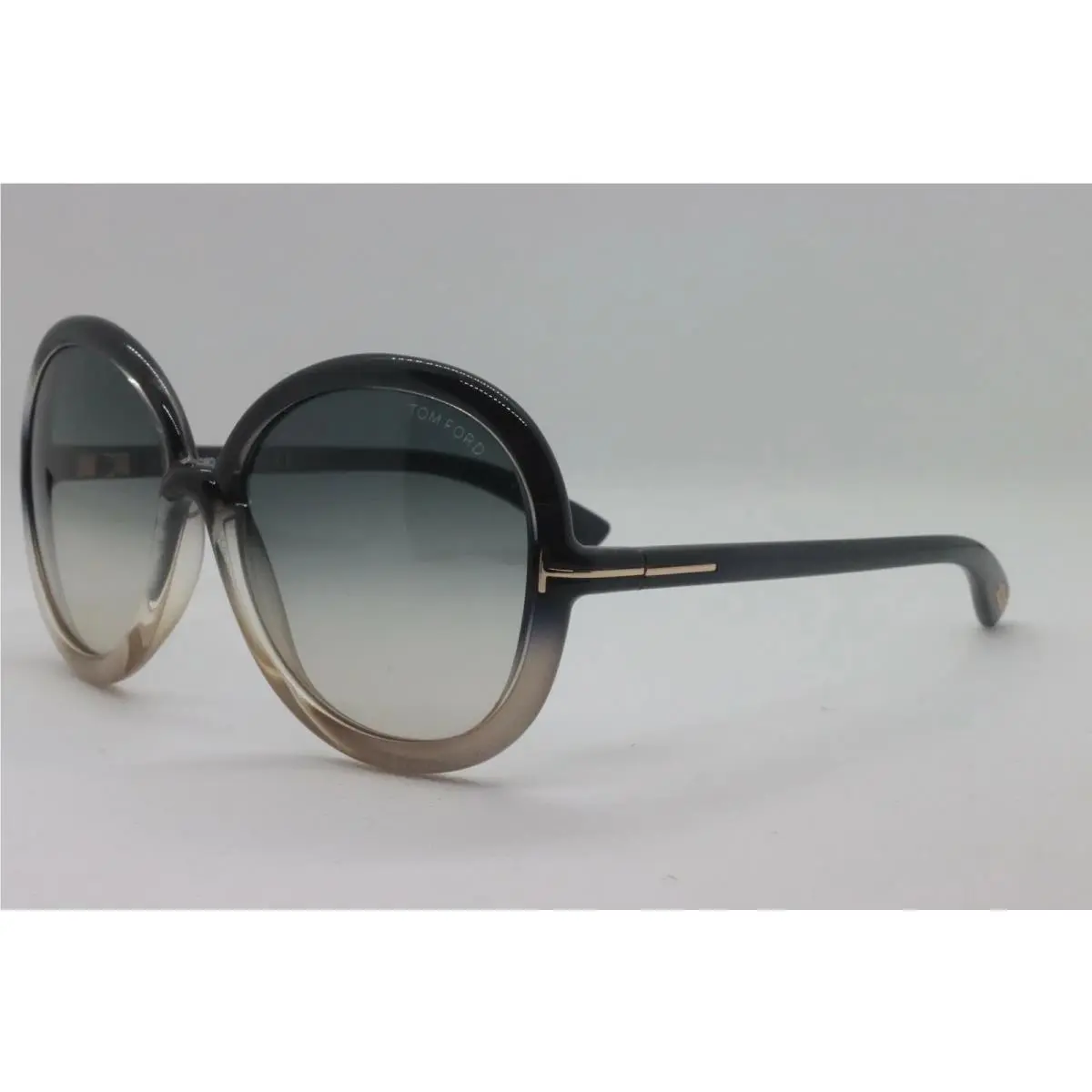FT TF0276 20B Round Black/gray Gradient 59mm Sunglasses by Tom Ford
