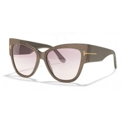 Tom Ford FT TF0371 38B Cat Eye Copper/lilac Gradient 57 mm Sunglasses