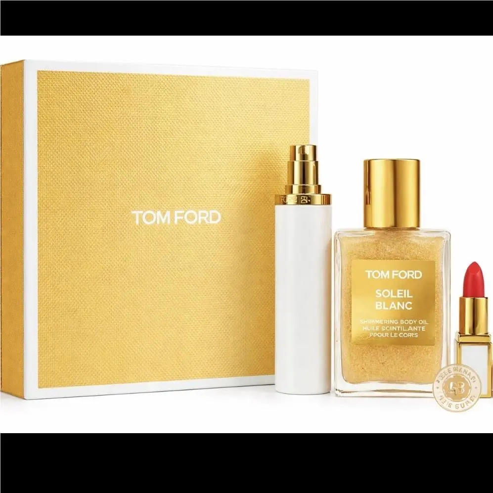 Soleil Blanc Shimmer Body Oil Eau De Parfum Lip Color by Tom Ford
