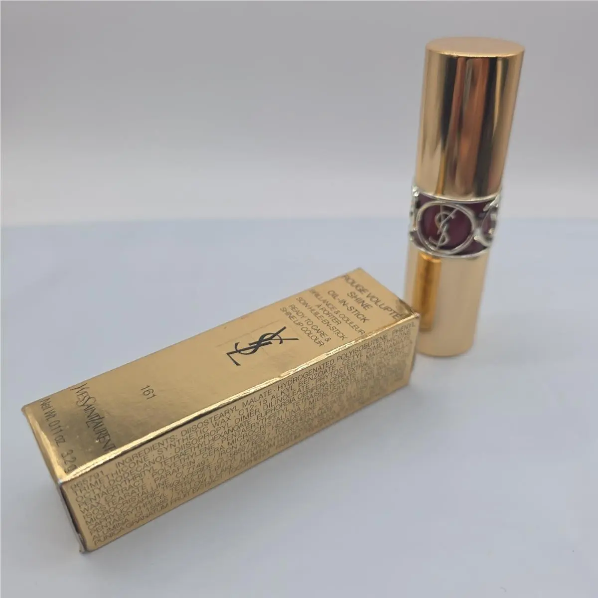 Ysl Yves Saint Laurent Rouge Shine Oil In Stick Lipstick 161 Rosewood Beat 3.2g
