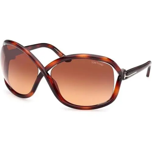 Tom Ford Sunglasses w TF Case - F1068 Bettina 52F - Havana / Brown Gradient - Frame: Dark Havana