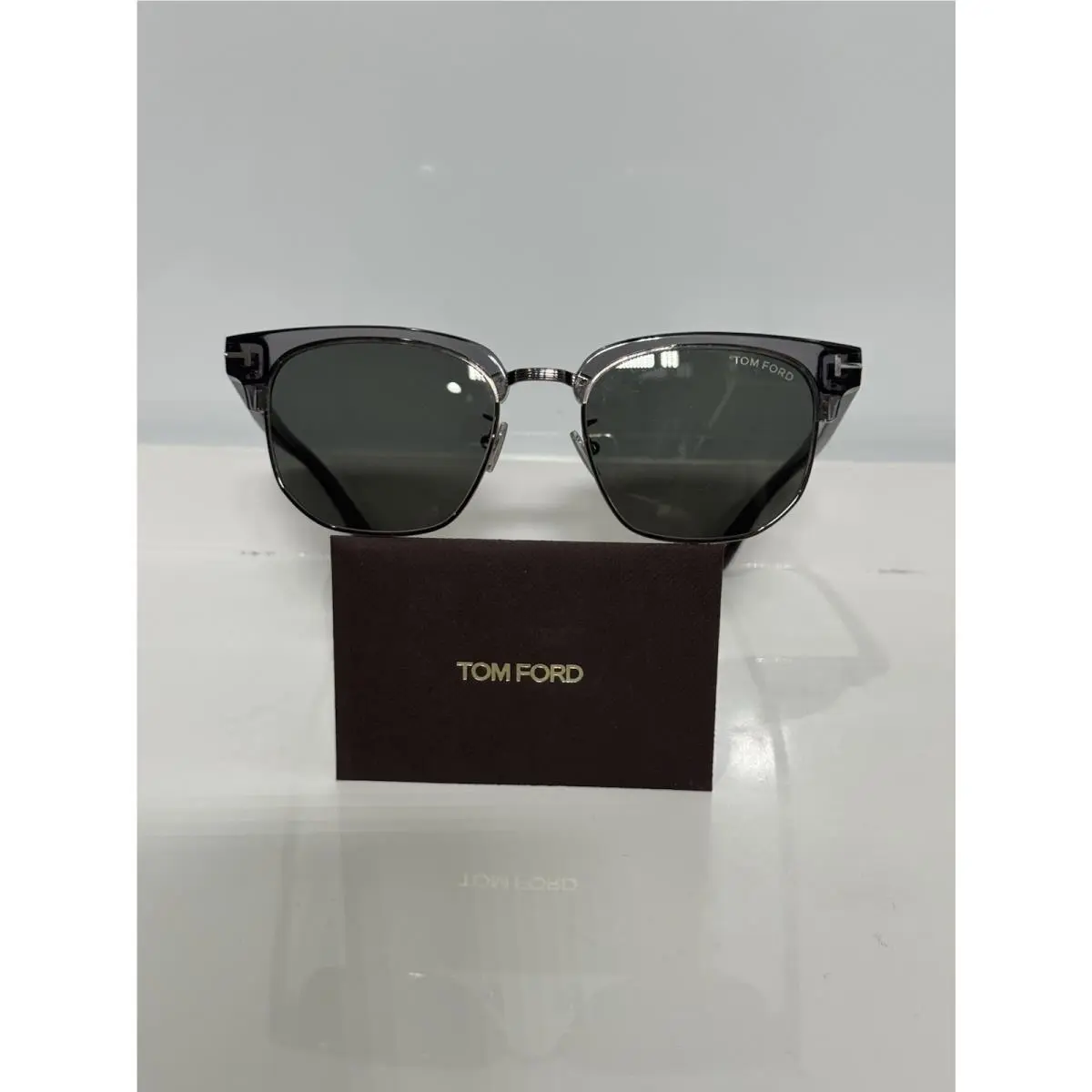 TF1165K 20A Crystal Gray Acetate /metal Unisex Sunglasses by Tom Ford