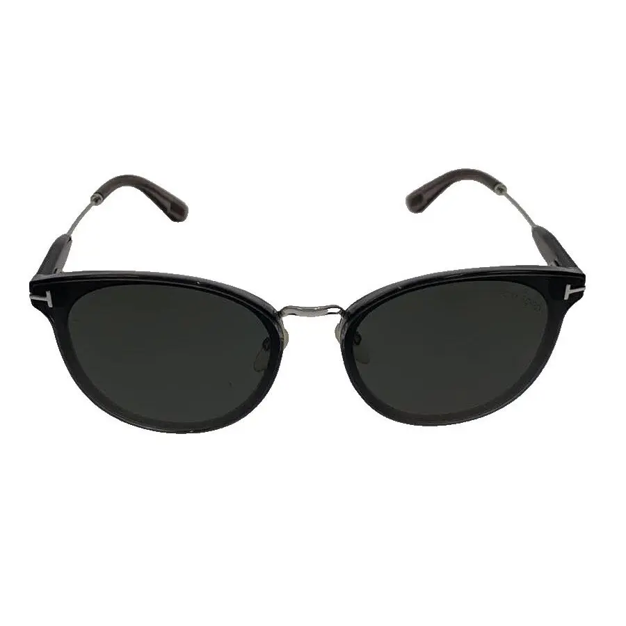 FT TF725-K 20A Round Crystal Gray/smoke 63 mm Sunglasses by Tom Ford