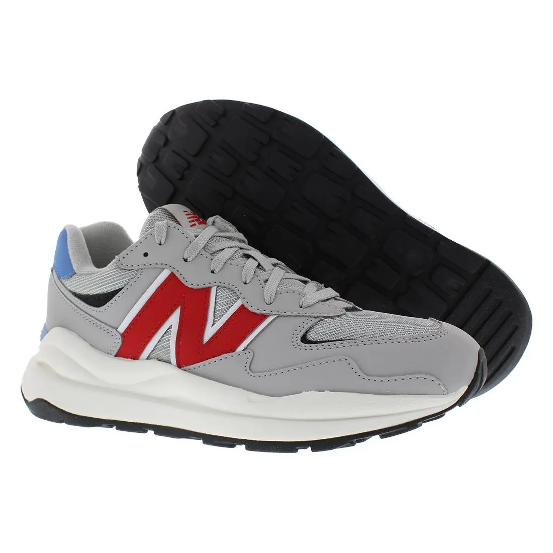 New Balance 57/40 GS Boys Shoes Size 7 Color: Grey/red