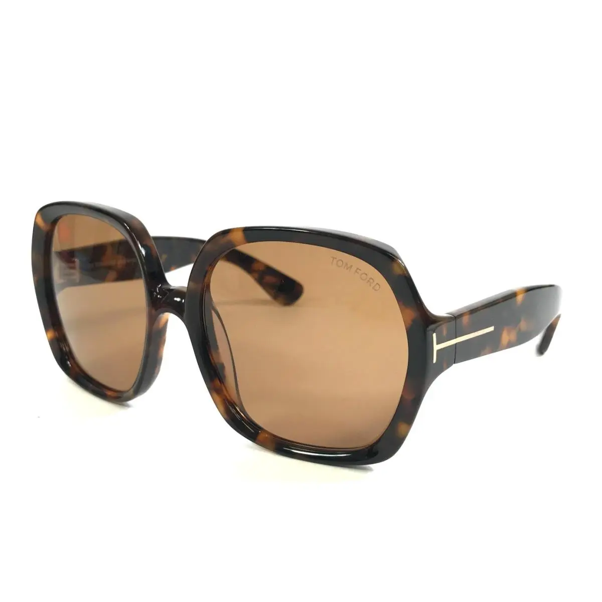 Sunglasses Saffron TF1221 Ecp 52E Tortoise Brown Frames w/ Brown Lenses by Tom Ford