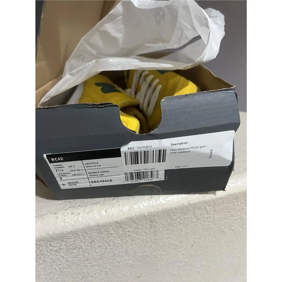 New Balance shoes - New Balance RC42 - URC42ALG - Yellow 4
