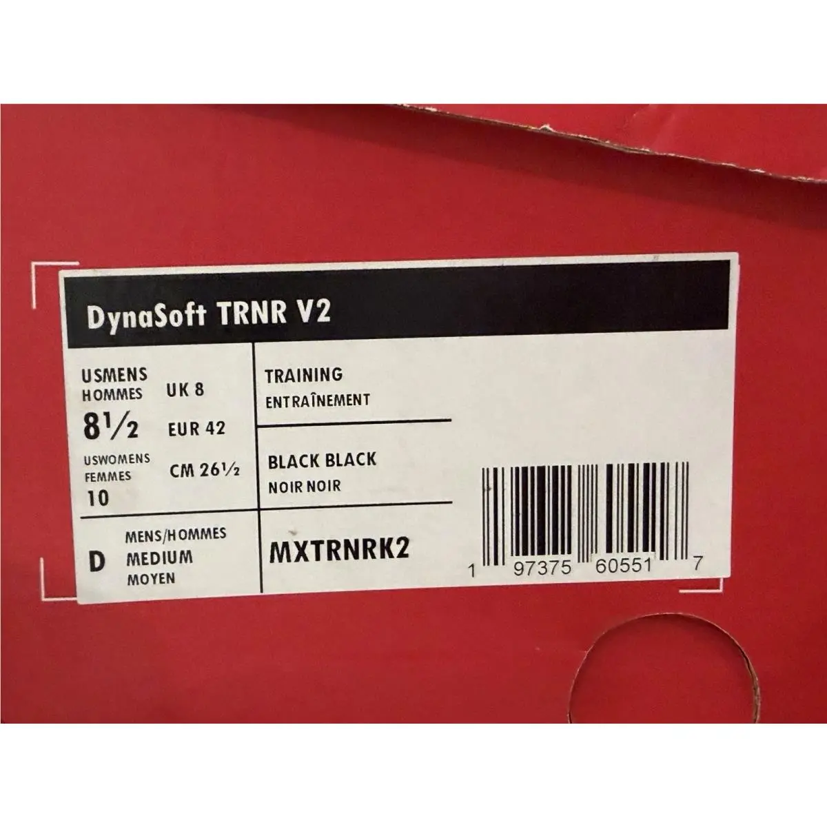 New Balance shoes - New Balance DynaSoft TRNR v2 - MXTRNRK2 - Black/White (UPC: 197375605517) 0