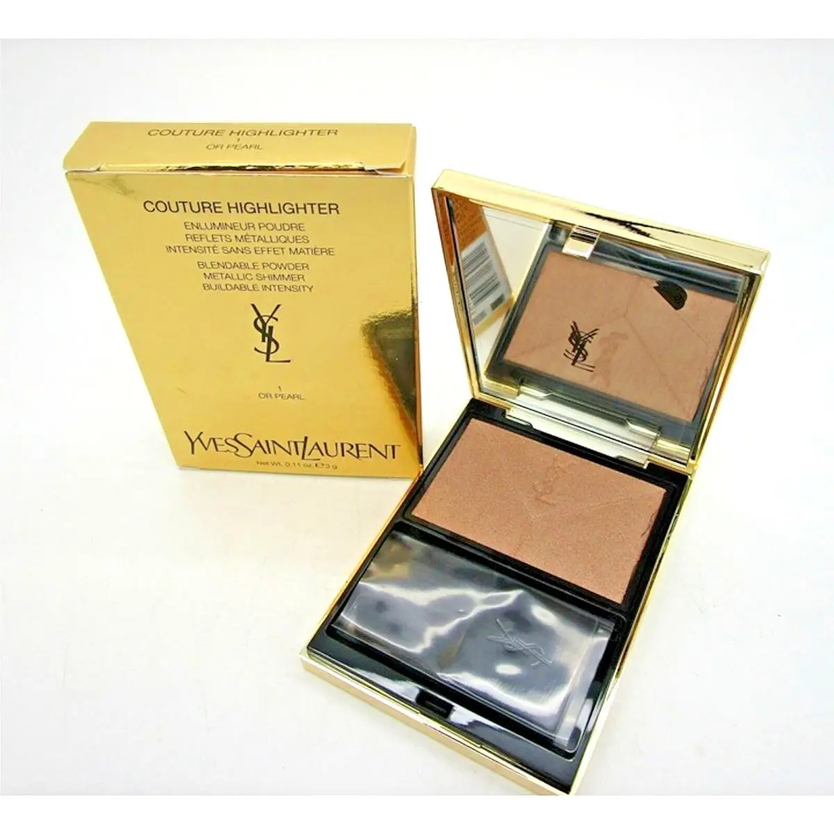 Yves Saint Laurent Shade 1 or Gold Pearl Couture Highlighter Blendable Powder