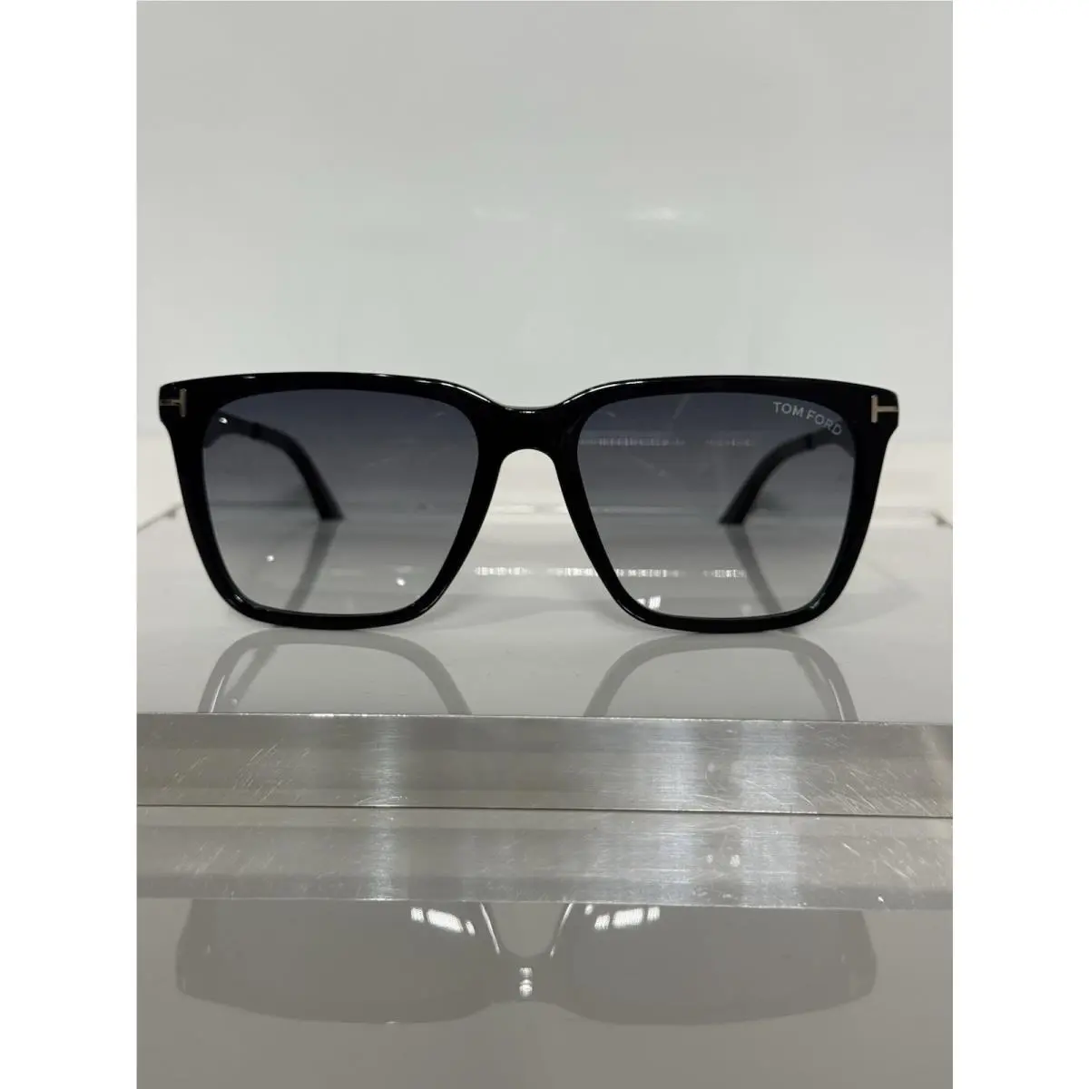 Garrett TF862 01B Black Acetate Unisex Gray Gradient Sunglasses 56mm by Tom Ford