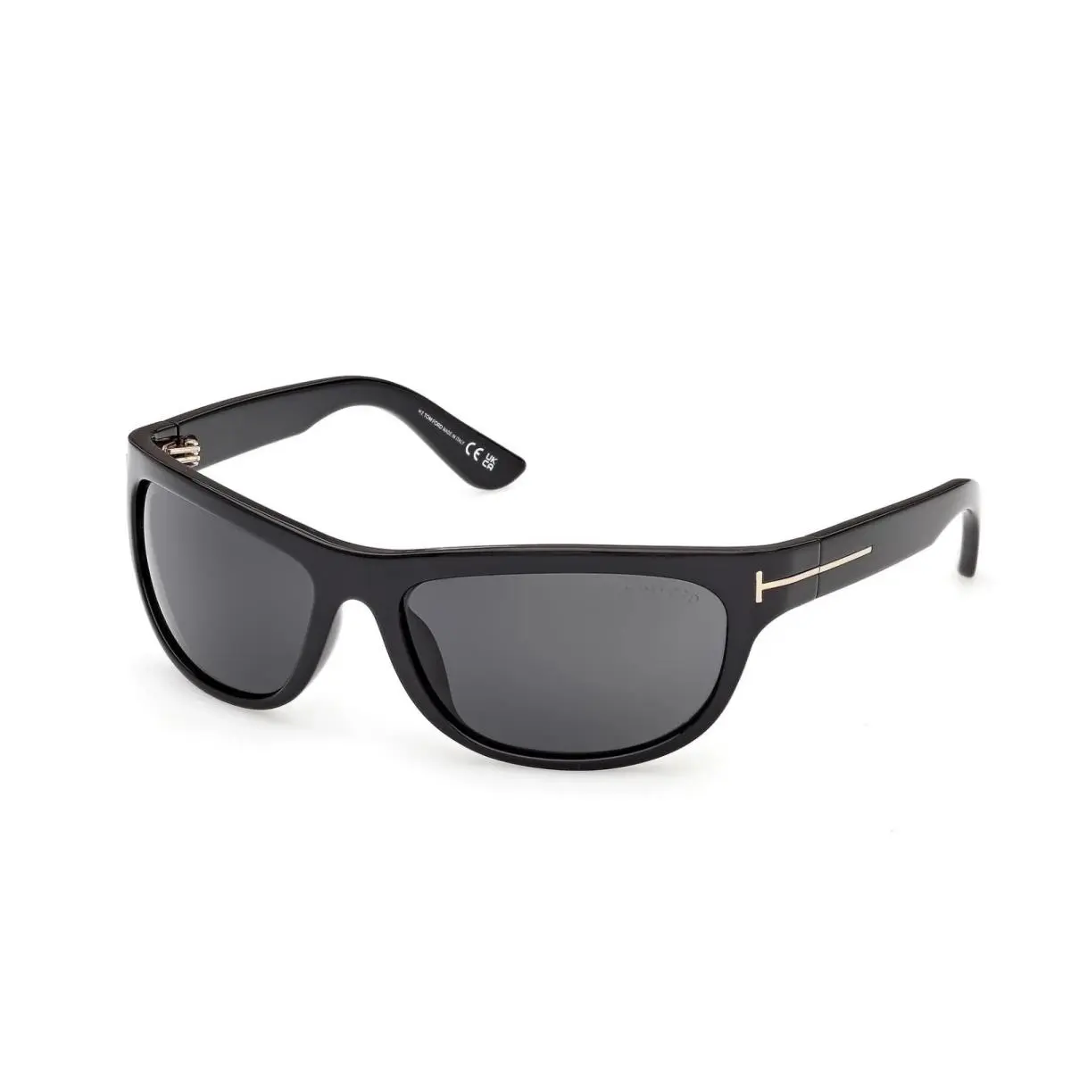 Tom Ford Sunglasses w Soft Case FT1363 Anders 01A - Shiny Black/smoke Grey - Frame: Shiny Black