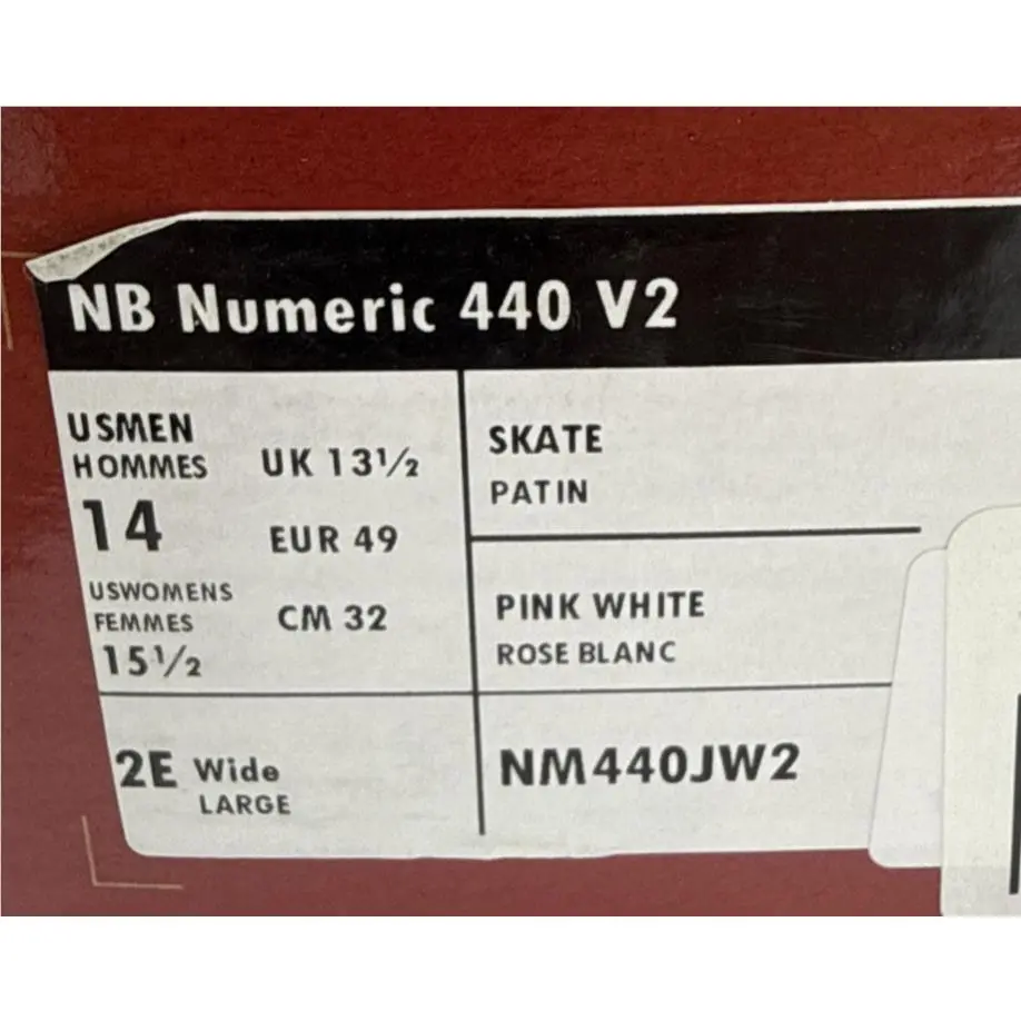 New Balance shoes - New Balance Numeric 440 - Numeric - NM440CH2 - Pink White 6