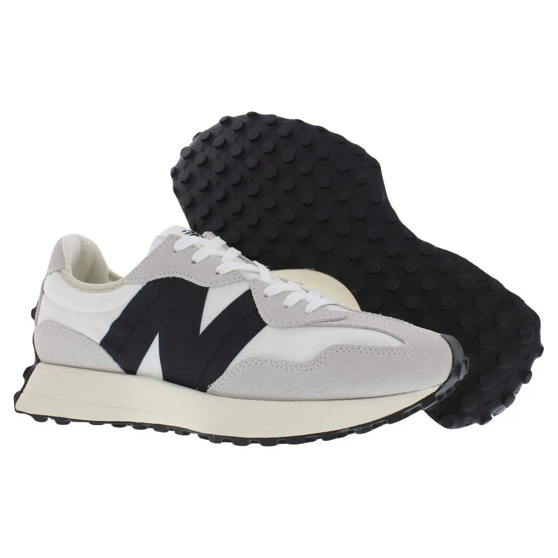 New Balance 327 Mens Shoes Size 7 Color: Sea Salt/black