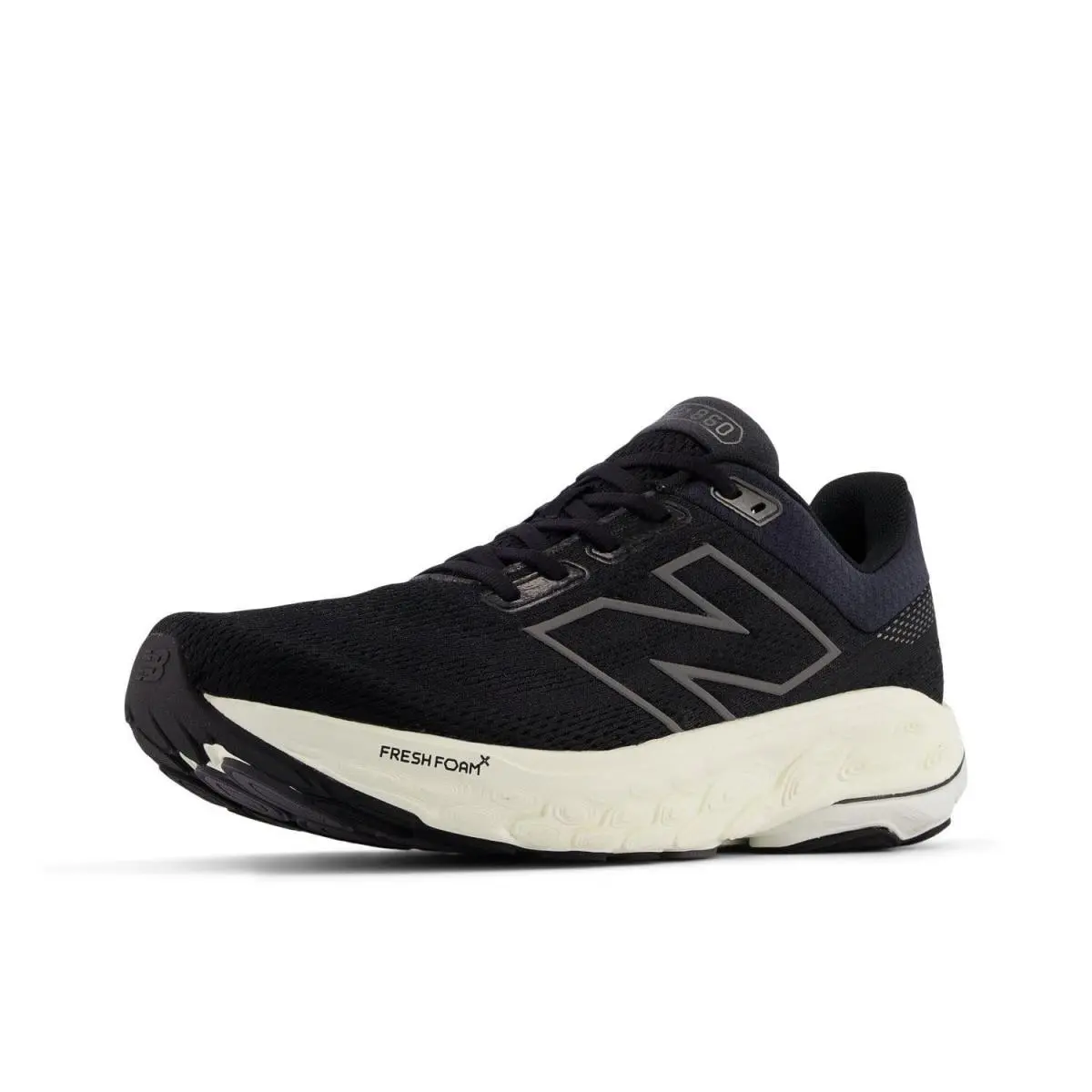 New Balance Men`s Fresh Foam X 860 V14 Running Shoe Black/phantom/sea Salt 9 M