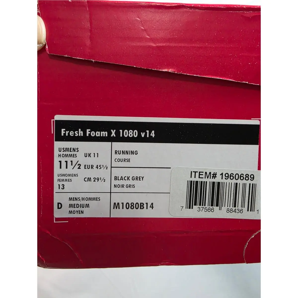 New Balance shoes - Fresh Foam X 1080 v14 - Black 1