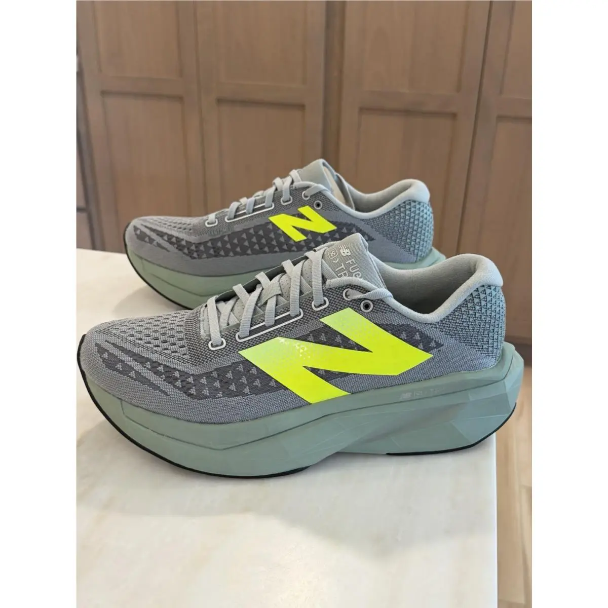New Balance shoes - New Balance FuelCell SuperComp - FuelCell SuperComp - Mosaic Green/Lone Star Grey 2