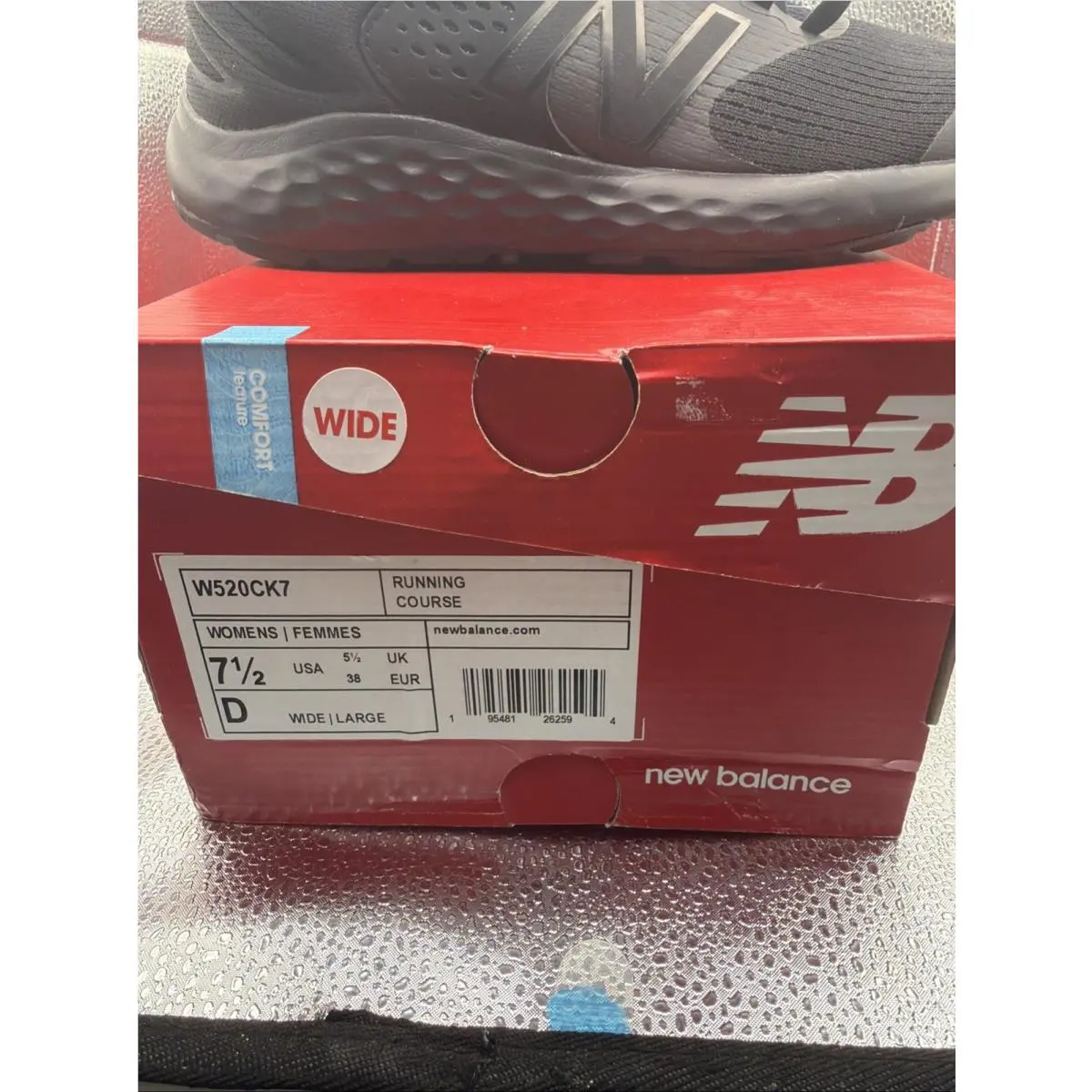 New Balance shoes - New Balance 520 v7 Wide Running Shoes Triple Black Women`s - W520CK7 - Black, Manufacturer: Black (UPC: 0195481262594) 0