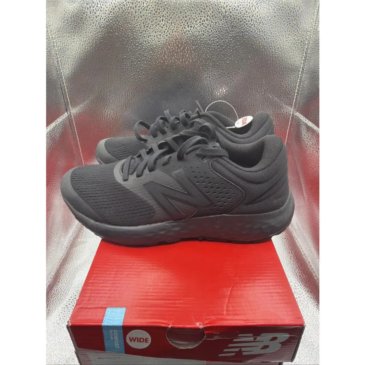New Balance shoes - New Balance 520 v7 Wide Running Shoes Triple Black Women`s - W520CK7 - Black, Manufacturer: Black (UPC: 0195481262594) 2
