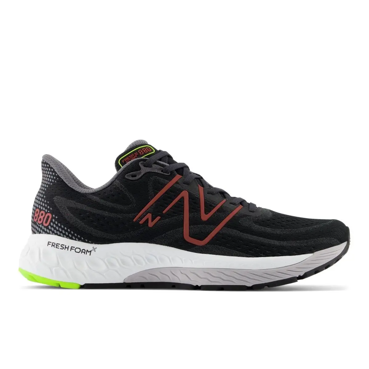 New Balance 880v13 Men`s Running Shoes Black Red 9
